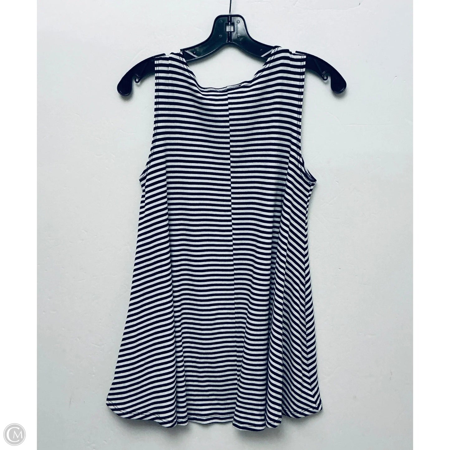 Top Sleeveless By Cme In Striped Pattern, Size: S
