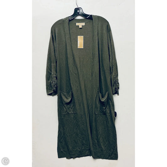 Cardigan Designer By Michael Kors In Green, Size: M