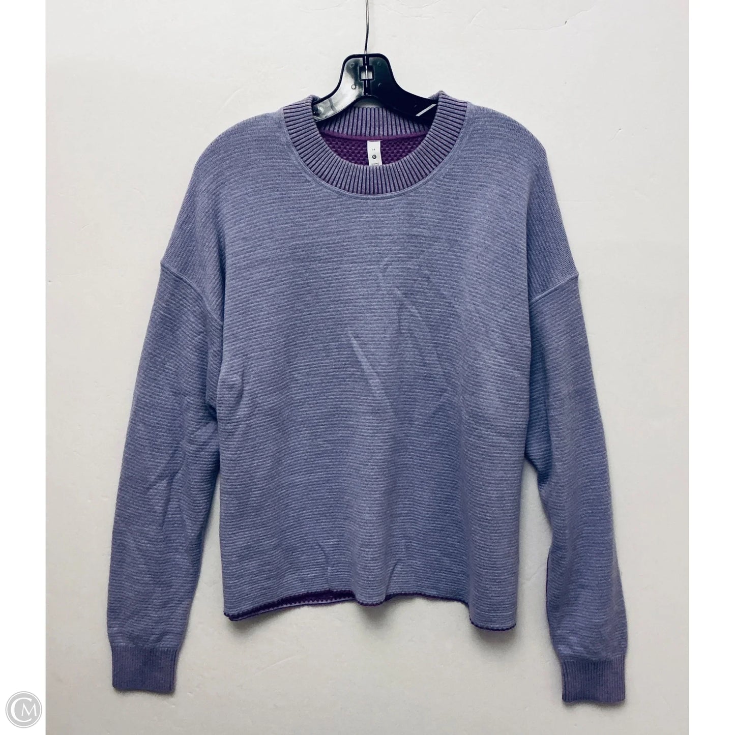 Sweater By Lululemon In Purple, Size: 14