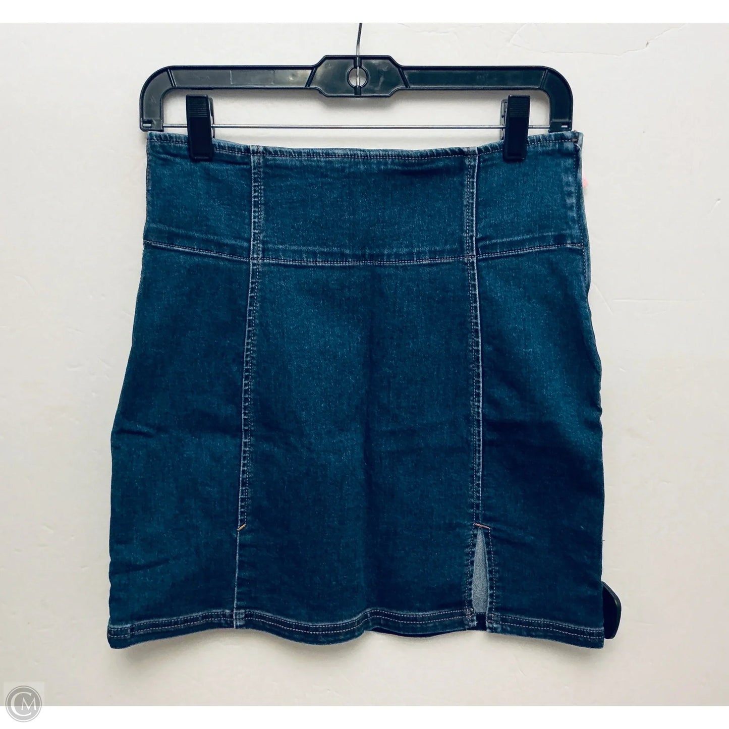 Skirt Mini & Short By Free People In Blue Denim, Size: M