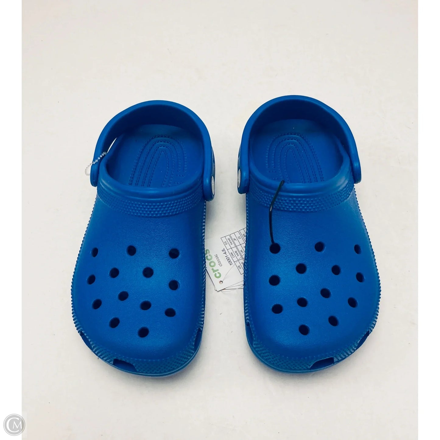 Shoes Flats By Crocs In Blue, Size: 6