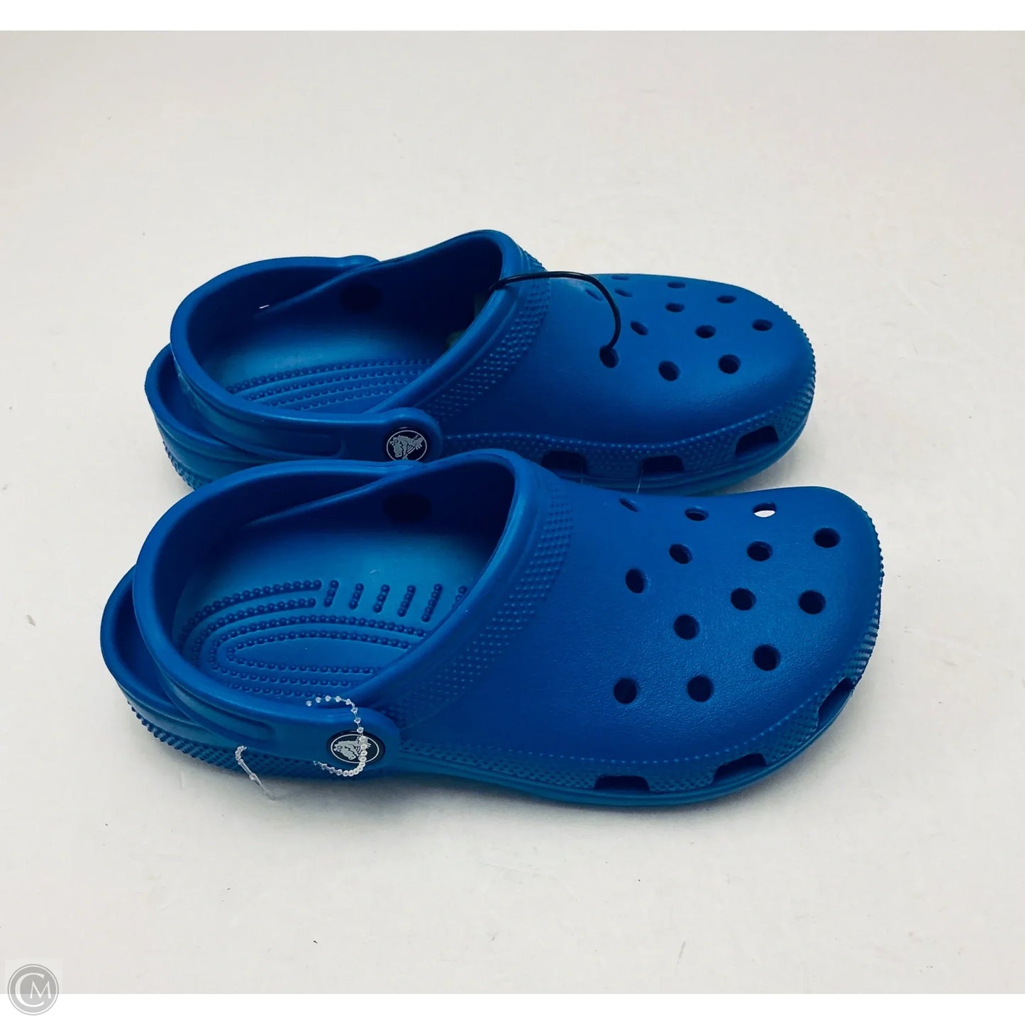 Shoes Flats By Crocs In Blue, Size: 6