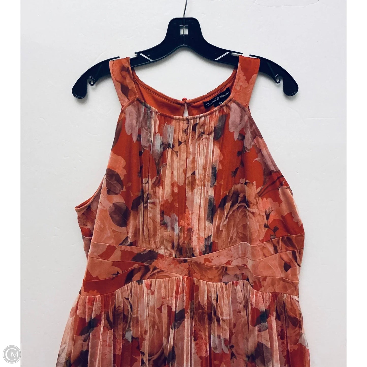 Dress Casual Maxi By Clothes Mentor In Orange, Size: 2x