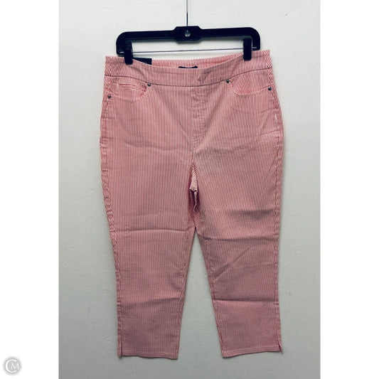 Capris By Mario Serrani In Striped Pattern, Size: L