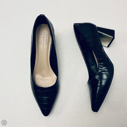 Shoes Heels Block By Apt 9 In Black, Size: 9