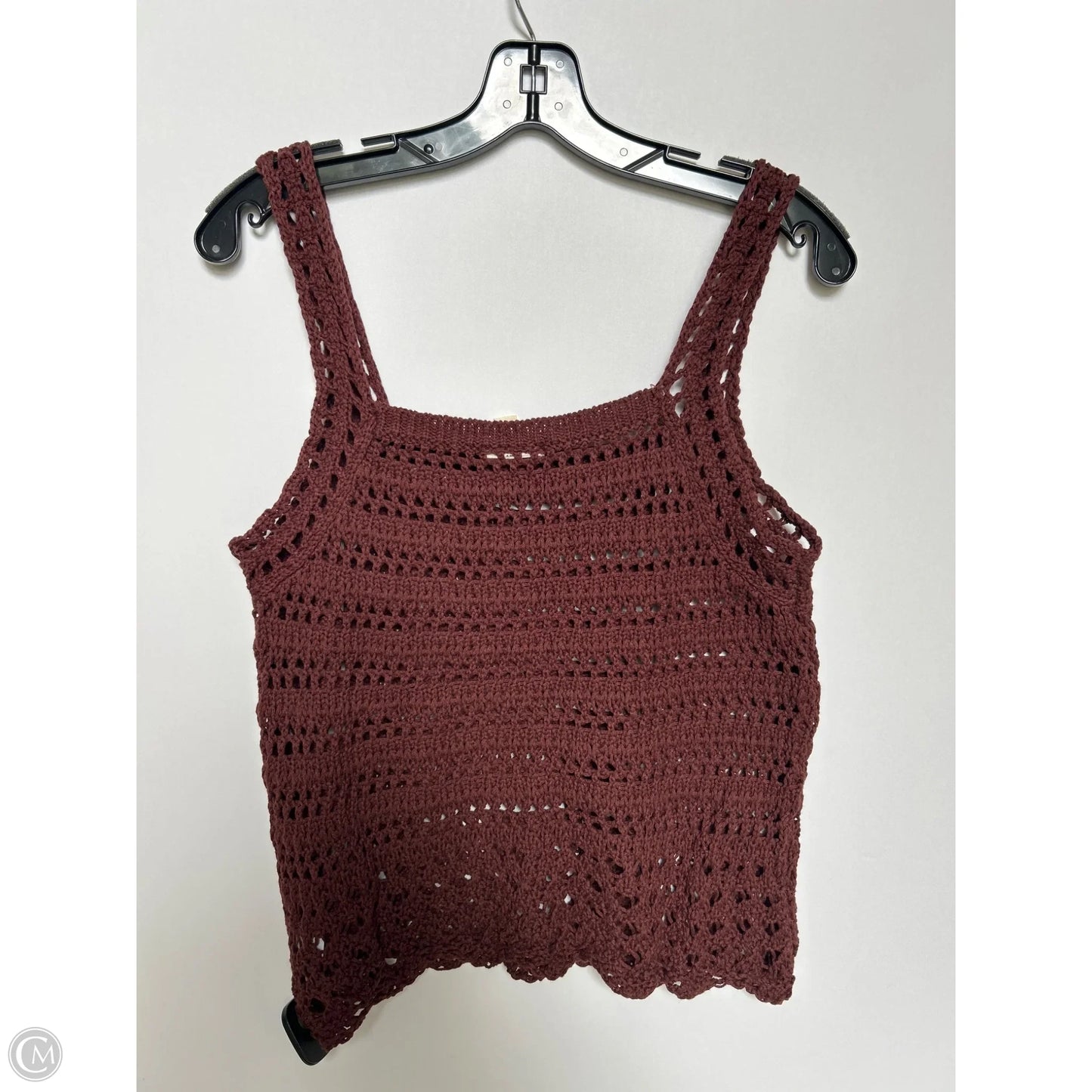 Top Sleeveless By Ana In Brown, Size: M