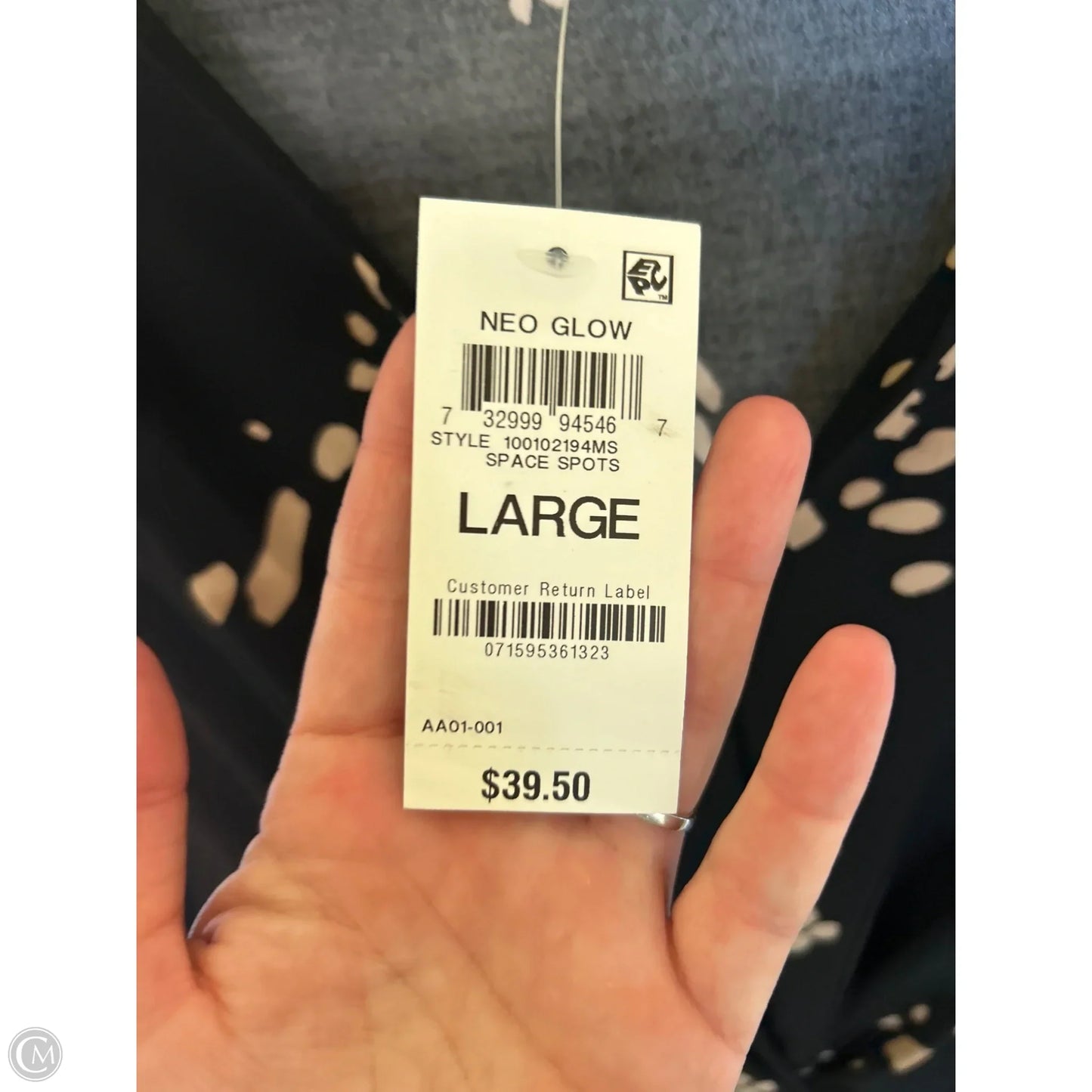Top Sleeveless By Alfani In Black, Size: L