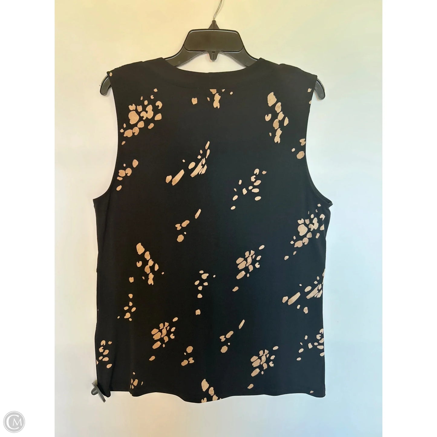 Top Sleeveless By Alfani In Black, Size: L