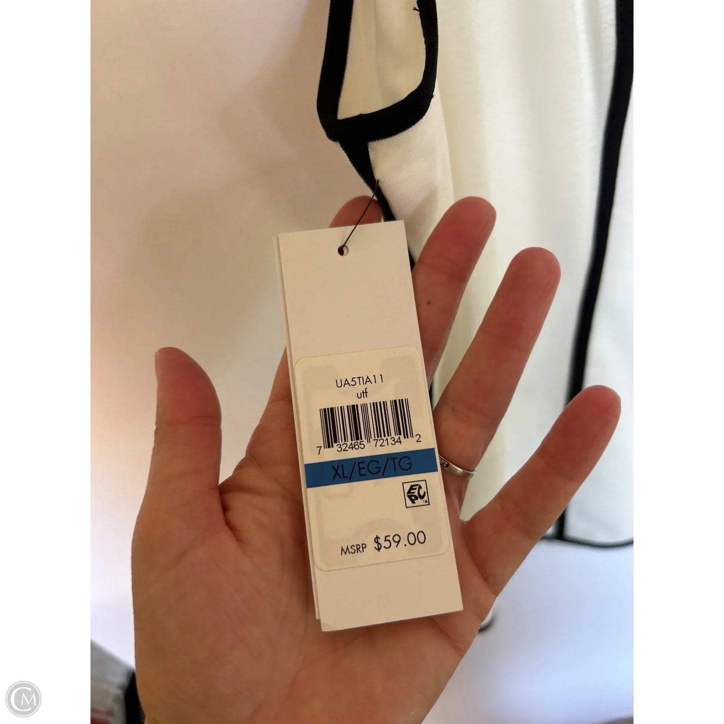 Top Sleeveless By Dkny In White, Size: Xl
