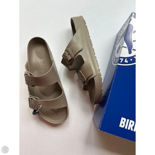 Sandals Flats By Birkenstock In Taupe, Size: 11