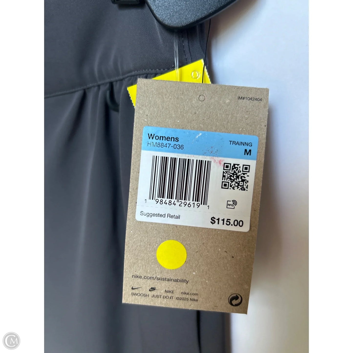 Athletic Pants By Nike Apparel In Grey, Size: M