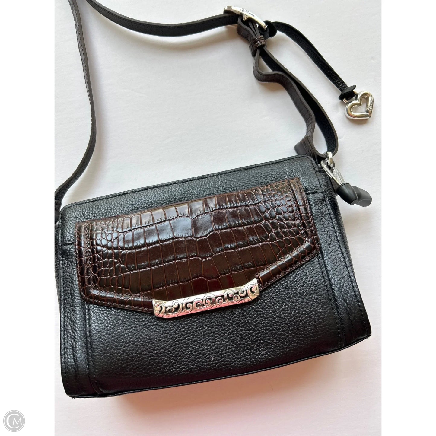 Crossbody Leather By Brighton, Size: Medium