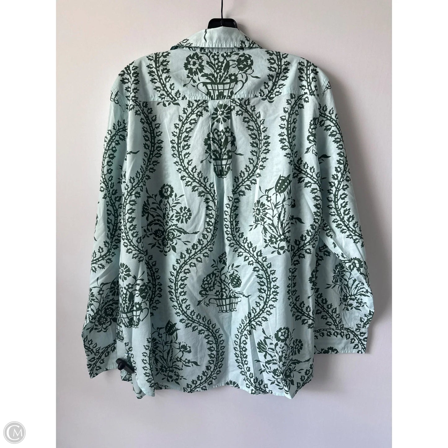 Top Long Sleeve By Talbots In Blue, Size: Xl