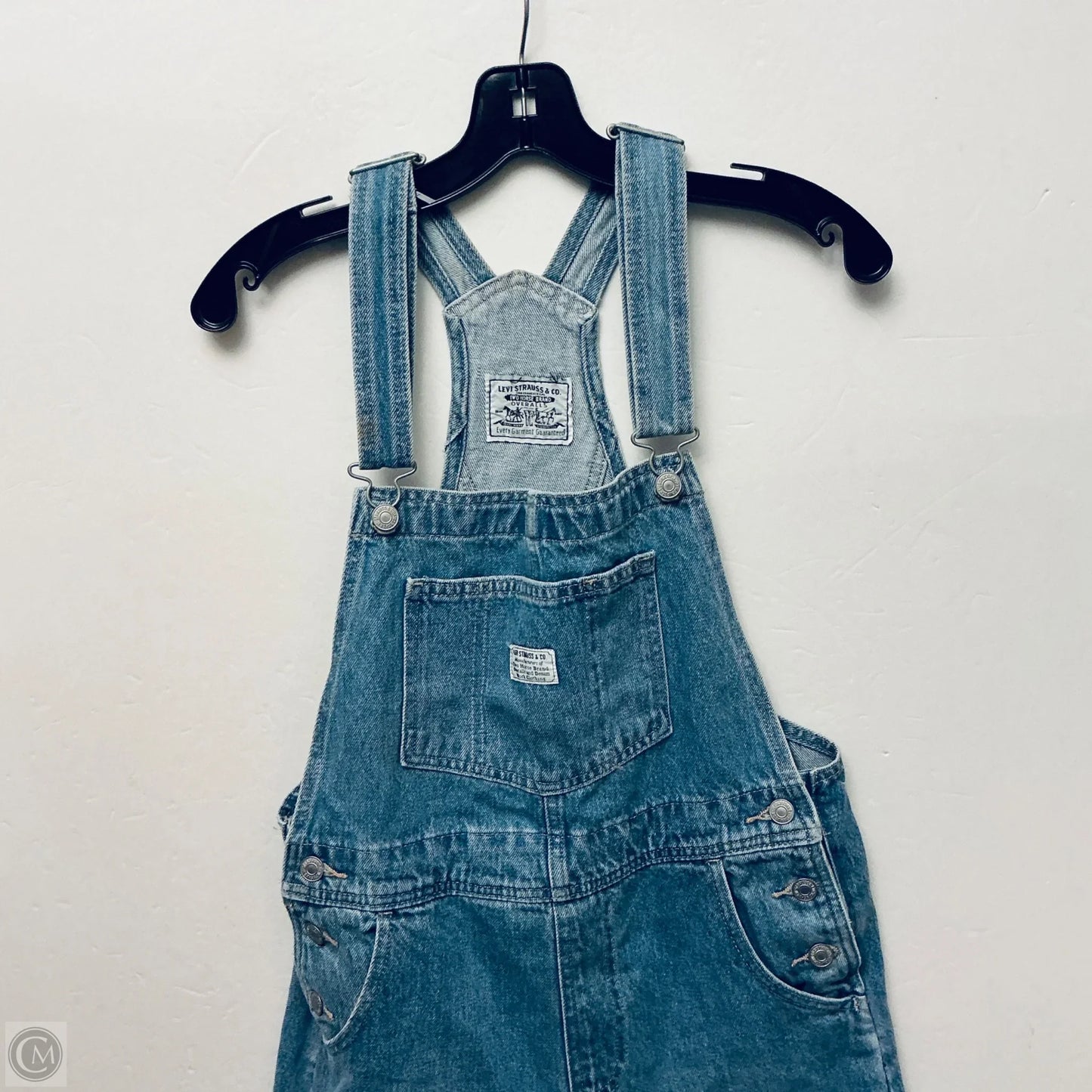 Shortalls By Levis In Blue Denim, Size: S