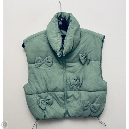 Vest Puffer & Quilted By Love Tree In Green, Size: M