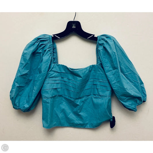 Top Short Sleeve By Abercrombie And Fitch In Blue, Size: S