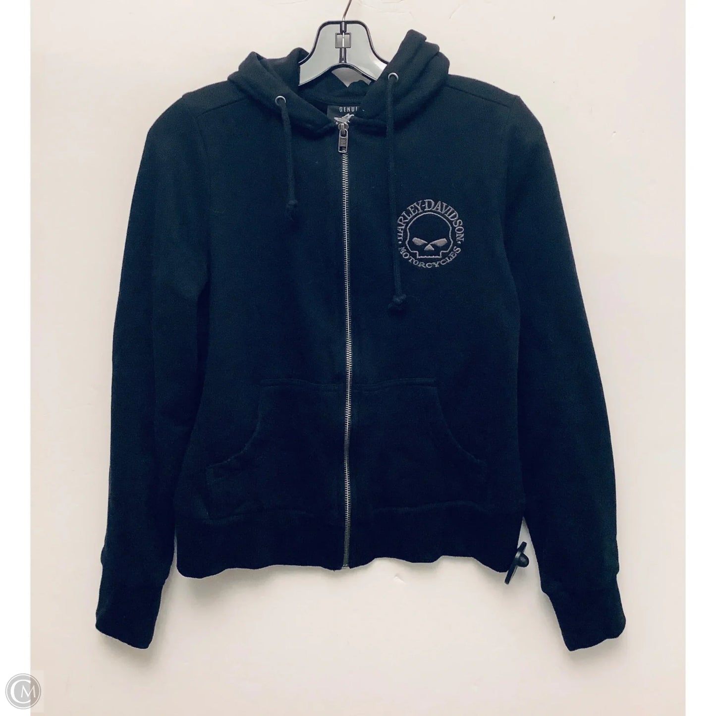 Sweatshirt Hoodie By Harley Davidson In Black, Size: L
