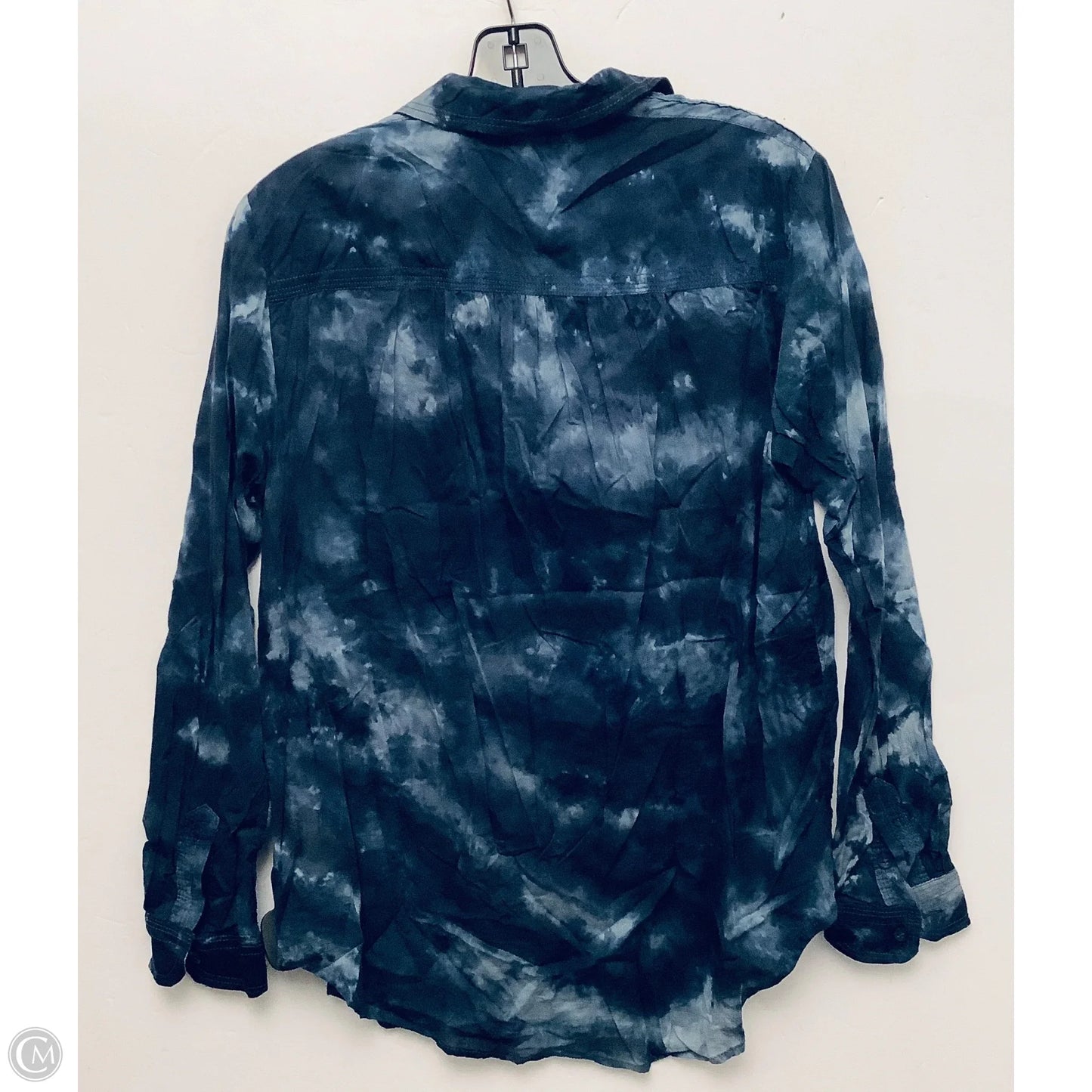 Top Long Sleeve By Pilcro In Blue, Size: S