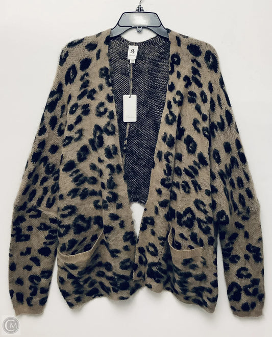Sweater Cardigan By Cmc In Animal Print, Size: Xs