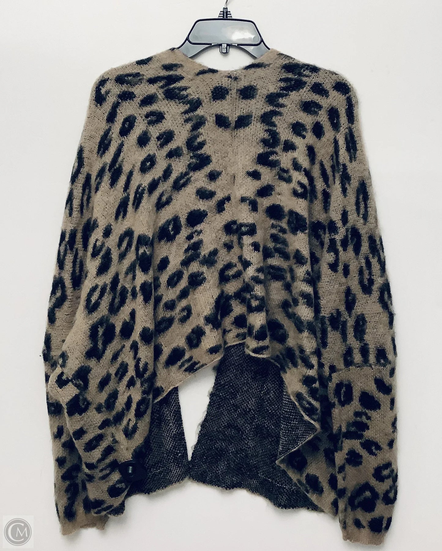 Sweater Cardigan By Cmc In Animal Print, Size: Xs