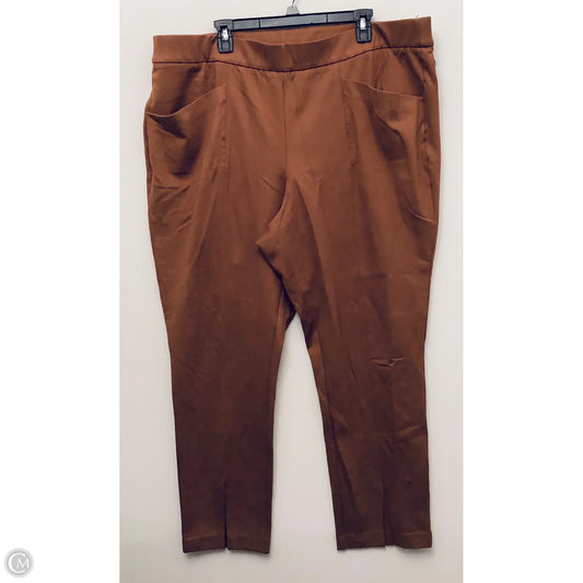 Pants Dress By Ava & Viv In Brown, Size: 2x