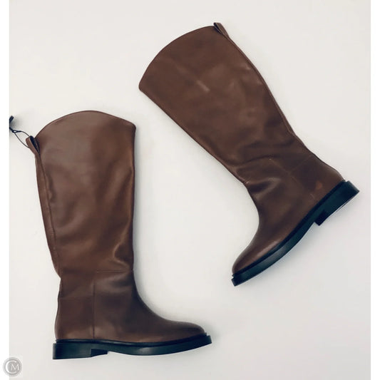 Boots Leather By Steve Madden In Brown, Size: 8