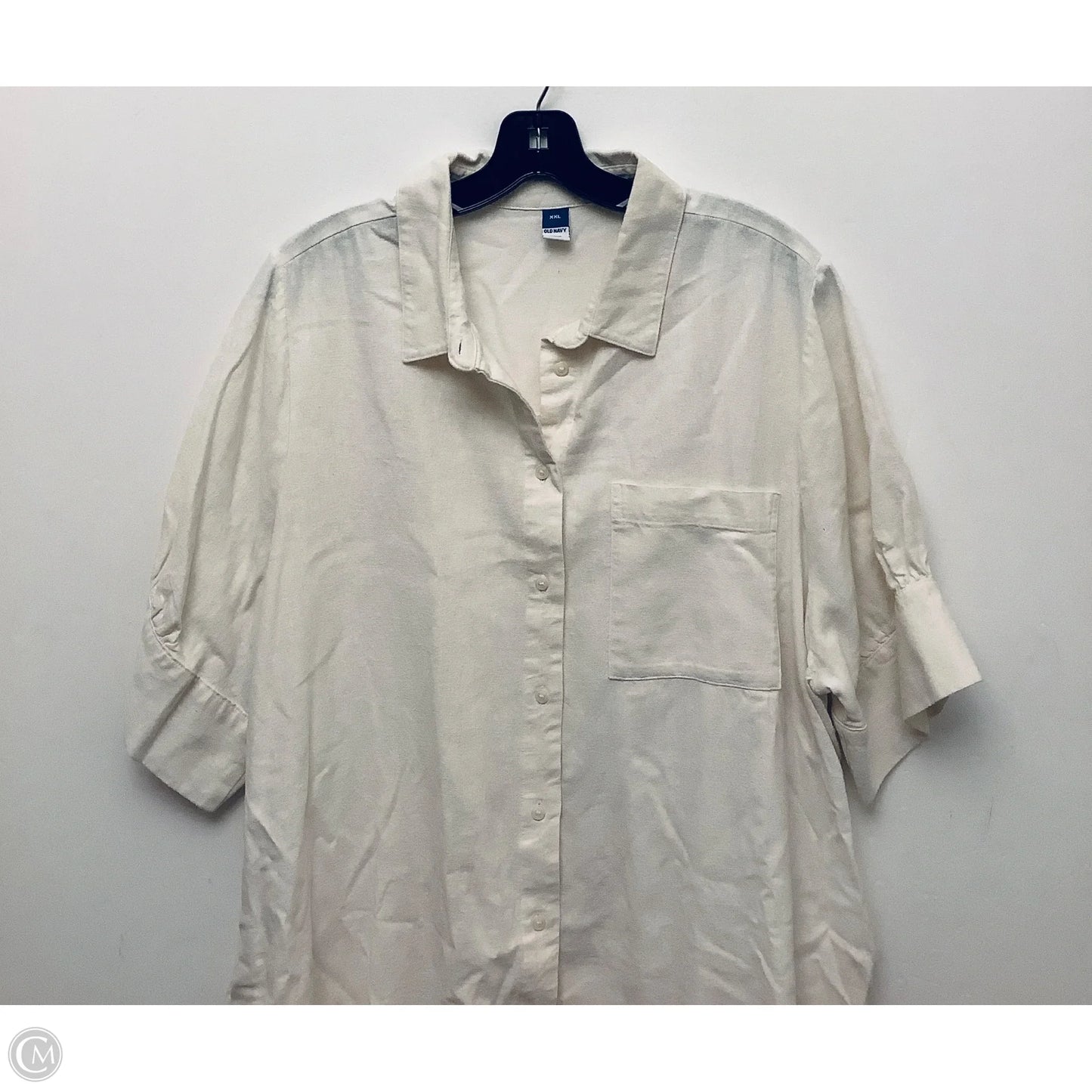 Dress Casual Midi By Old Navy In Cream, Size: Xxl