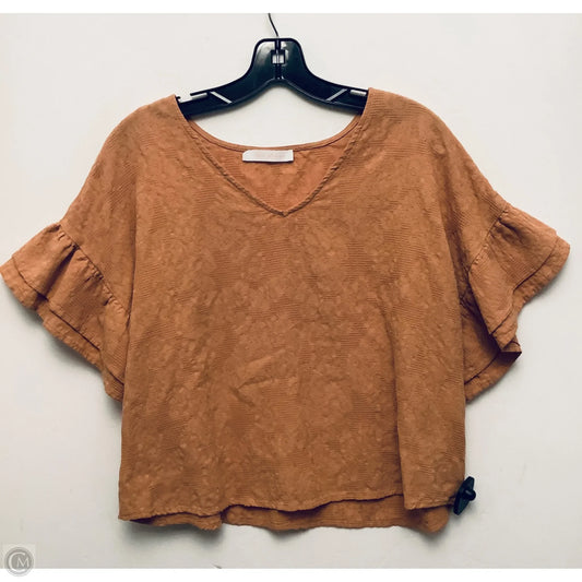 Top Short Sleeve By Ces Femme In Orange, Size: S