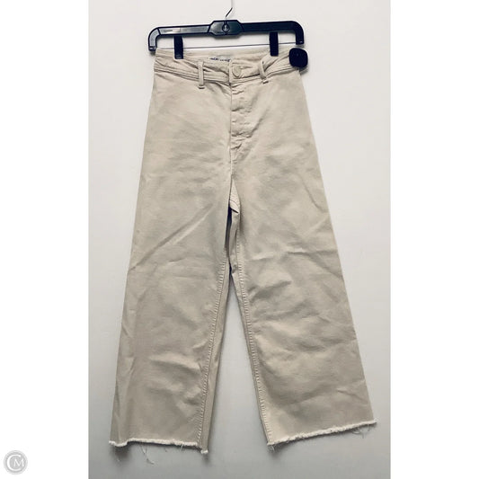 Jeans Straight By Zara In Tan, Size: 4