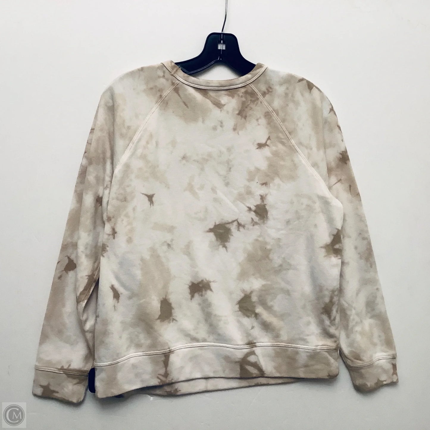 Sweatshirt Crewneck By Sonoma In Tan & White, Size: Mp