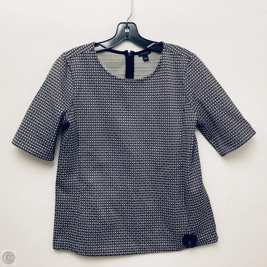 Top Short Sleeve By Ann Taylor In Black & Brown, Size: L