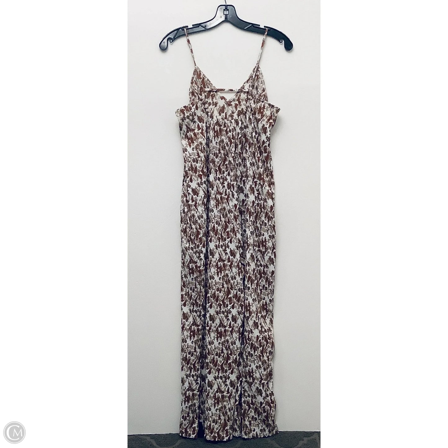 Jumpsuit By Clothes Mentor In Brown & White, Size: S