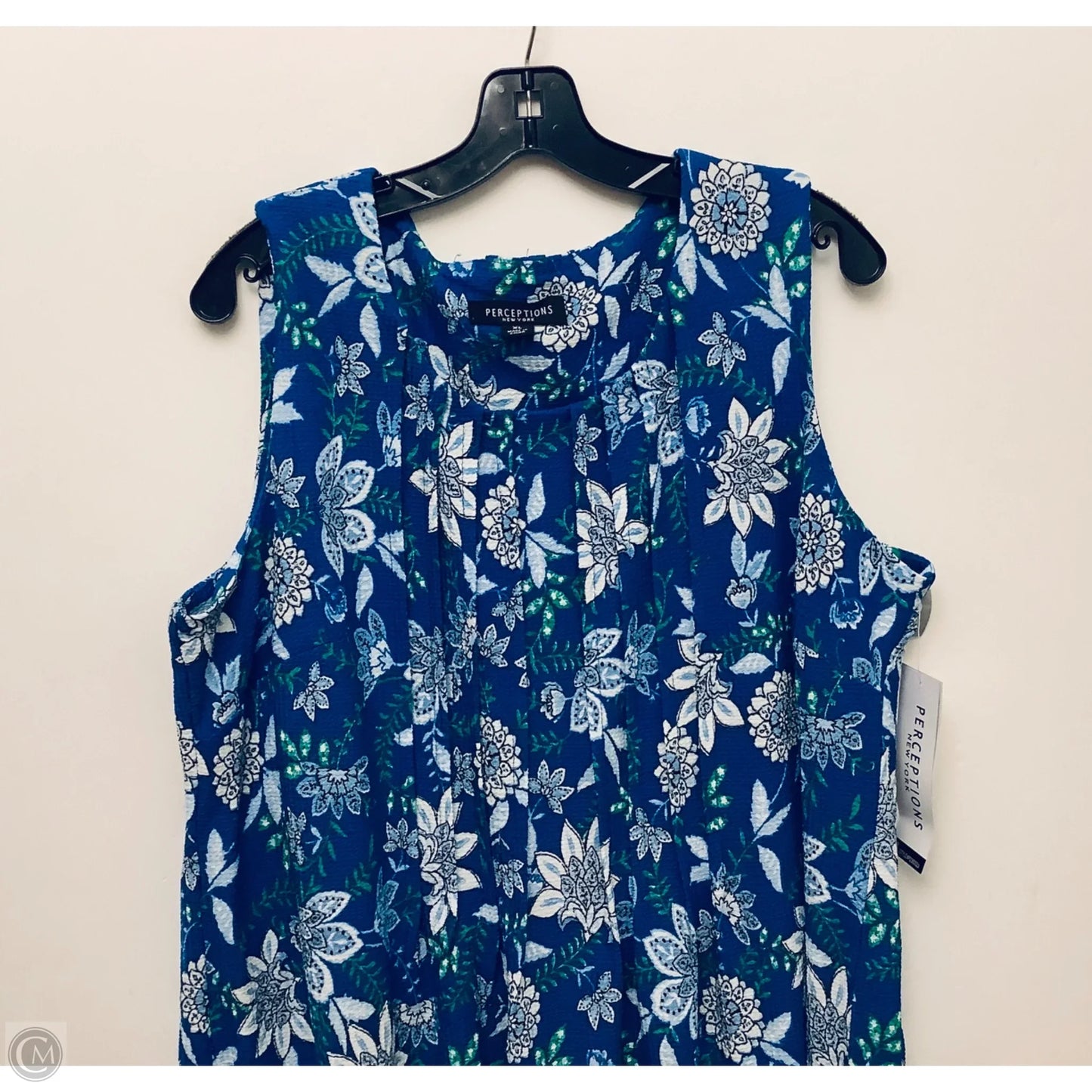 Dress Casual Midi By Perceptions In Blue, Size: Xl
