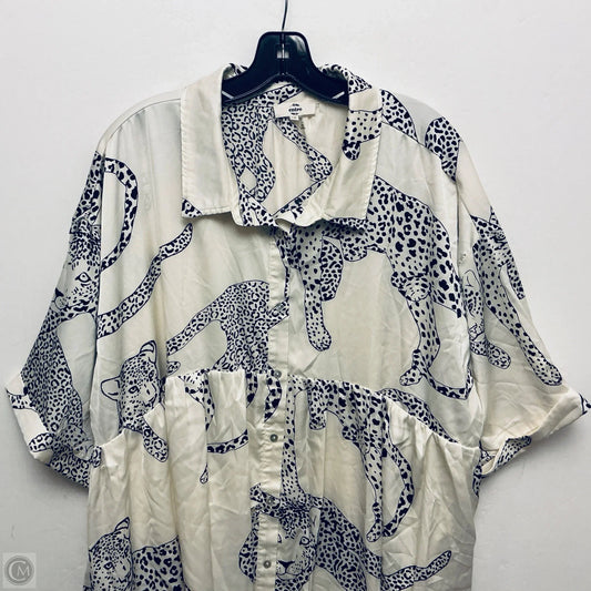 Dress Casual Short By Entro In Black & Cream, Size: 1x