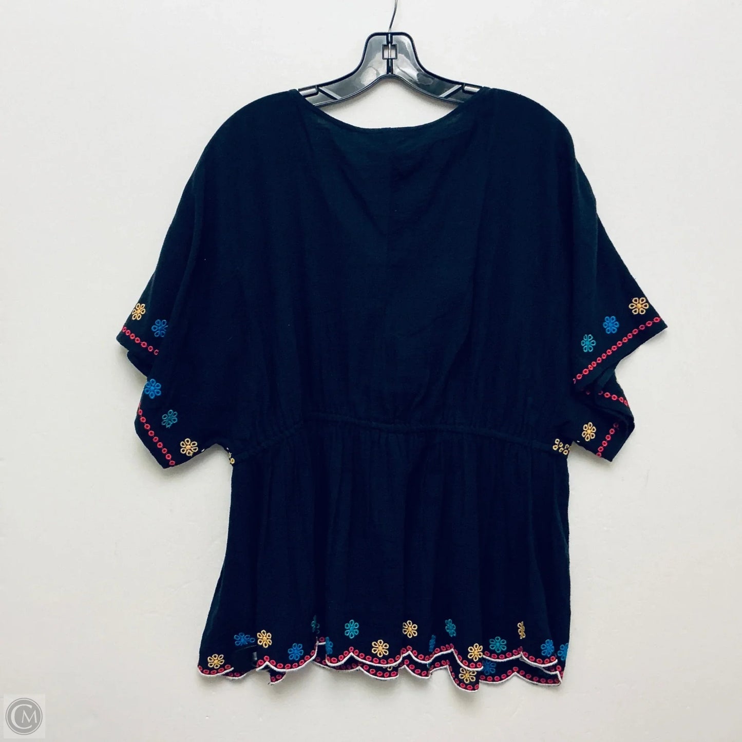 Top Short Sleeve By Lane Bryant In Navy, Size: Xl