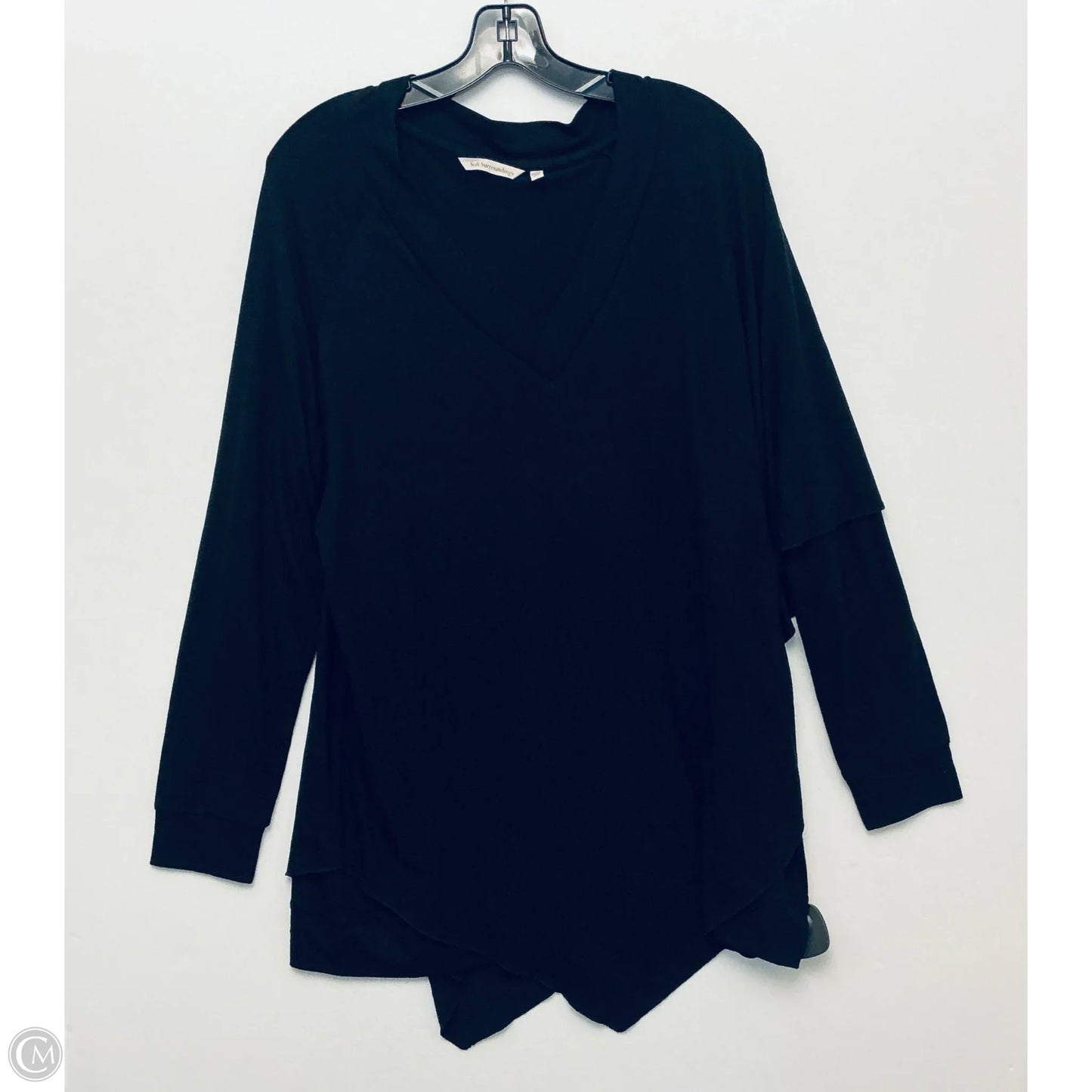 Top Long Sleeve By Soft Surroundings In Black, Size: Xl