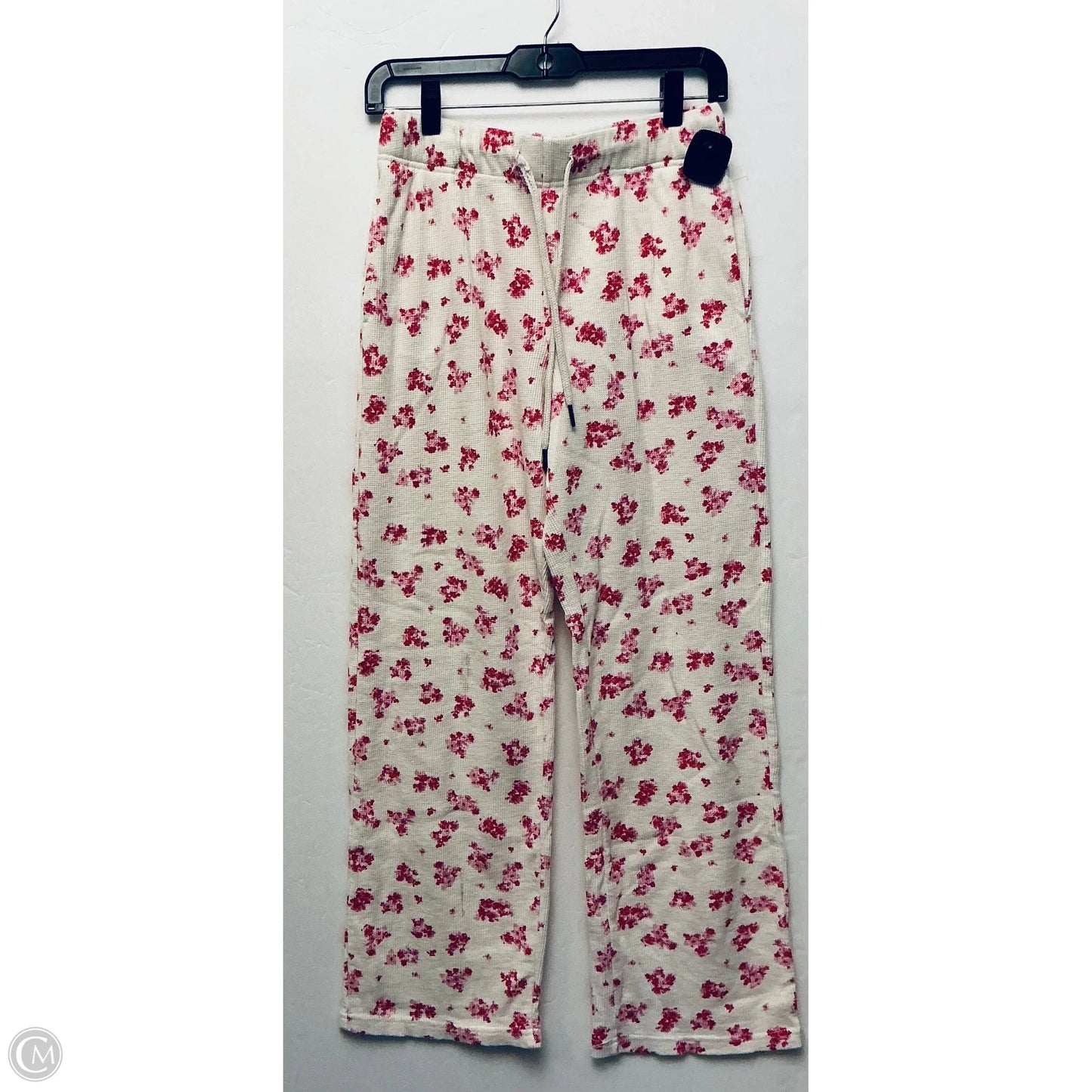 Lounge Set Pants By Olive And Oak In Pink & White, Size: Xs