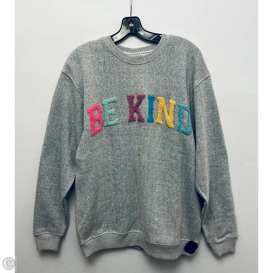 Sweater By Clothes Mentor In Grey, Size: M