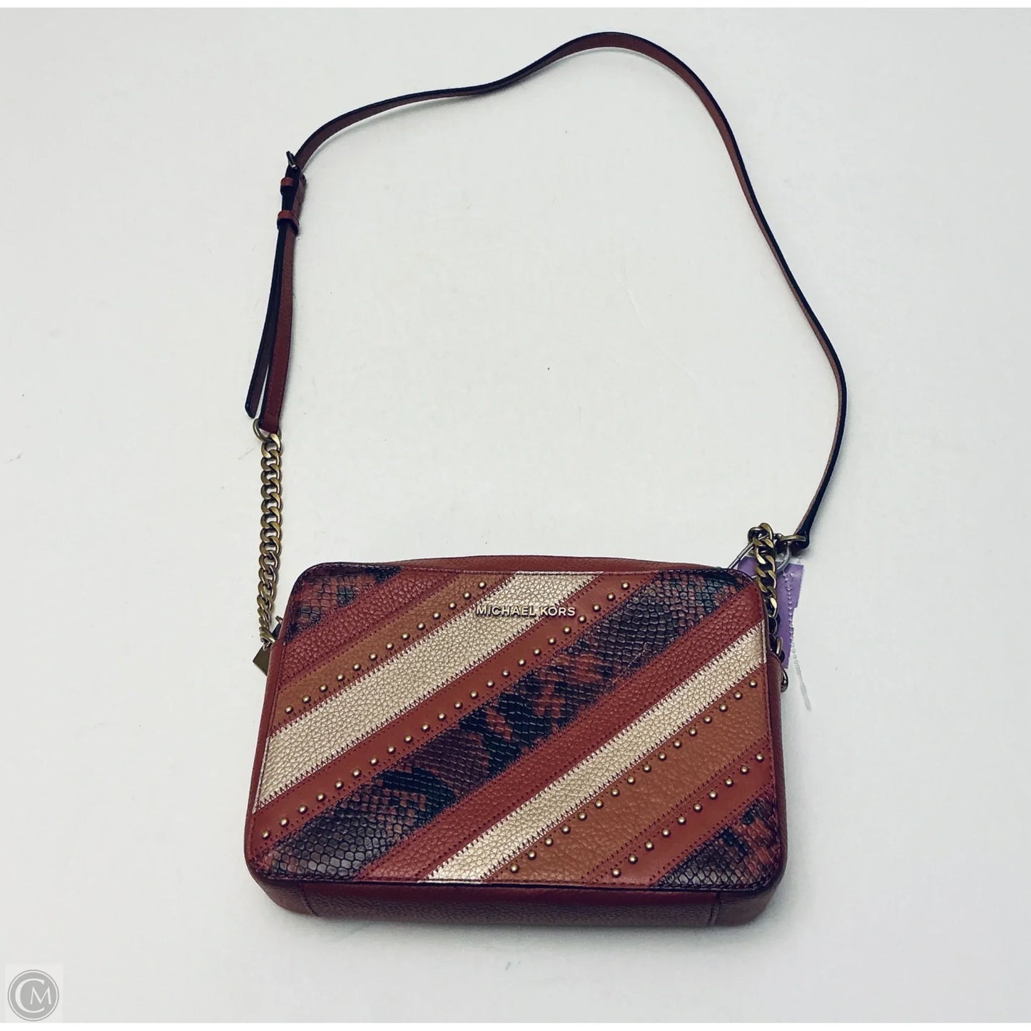 Crossbody Designer By Michael Kors, Size: Medium