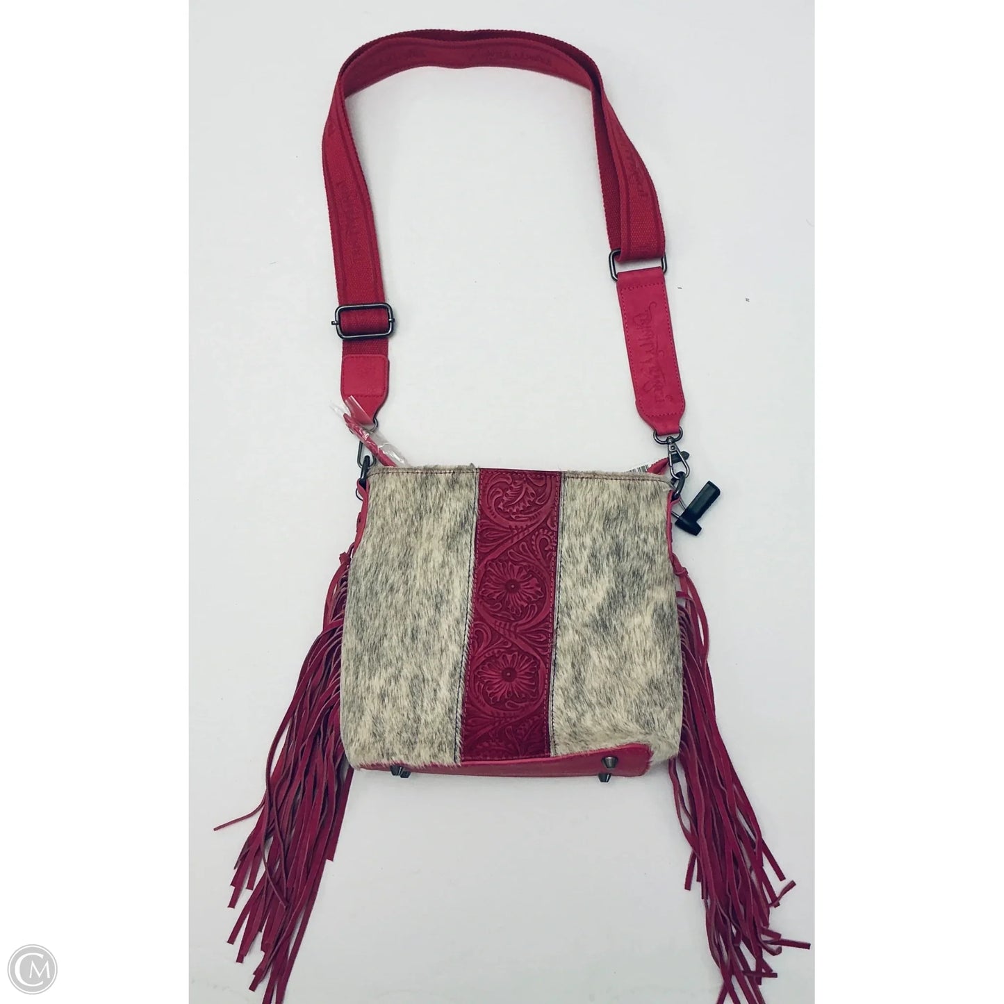 Handbag Leather By Clothes Mentor, Size: Medium