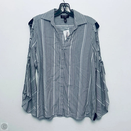 Top Long Sleeve By Jessica Simpson In Striped Pattern, Size: S
