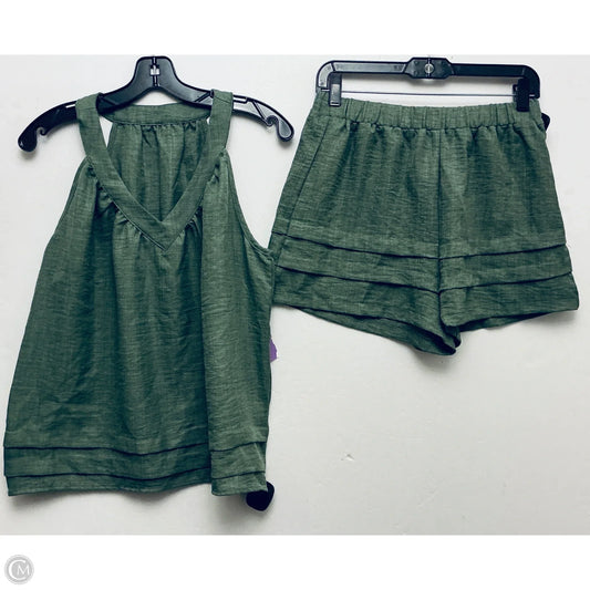 Shorts Set By Shein In Green, Size: M