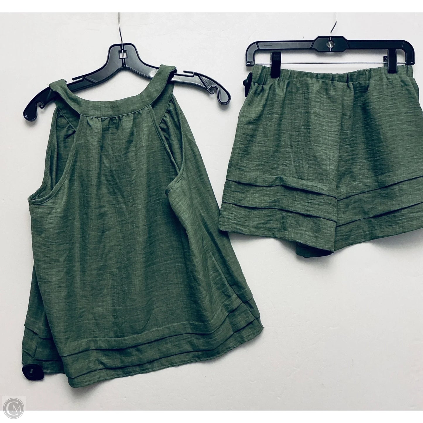 Shorts Set By Shein In Green, Size: M