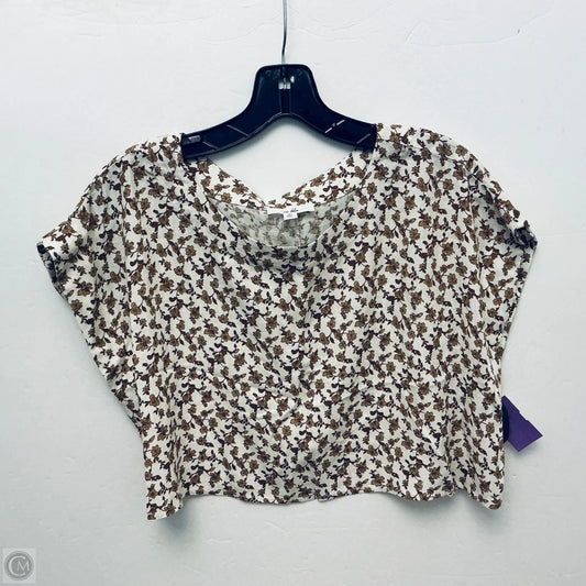 Top Short Sleeve By Clothes Mentor In Floral Print, Size: M