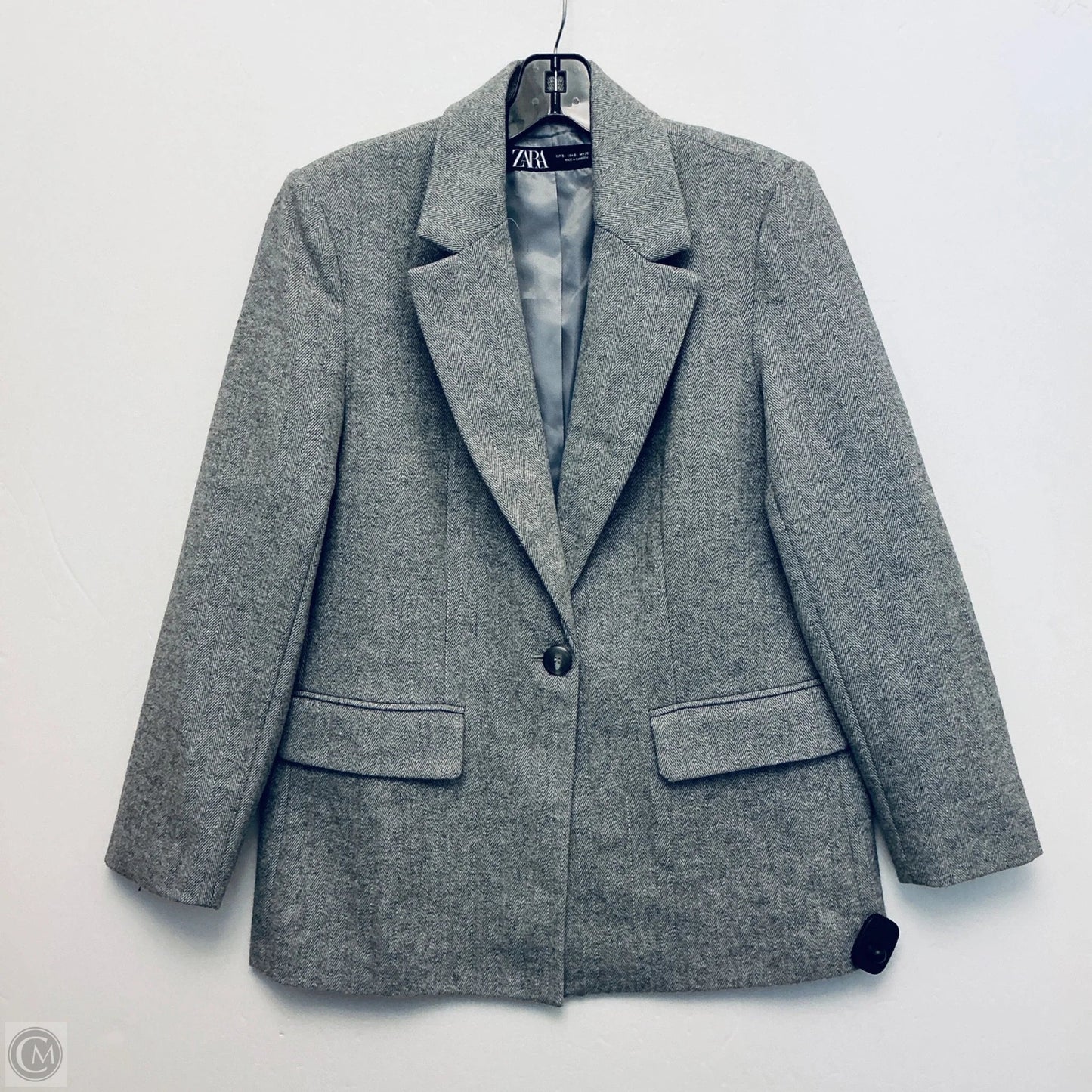 Blazer By Zara In Grey, Size: S