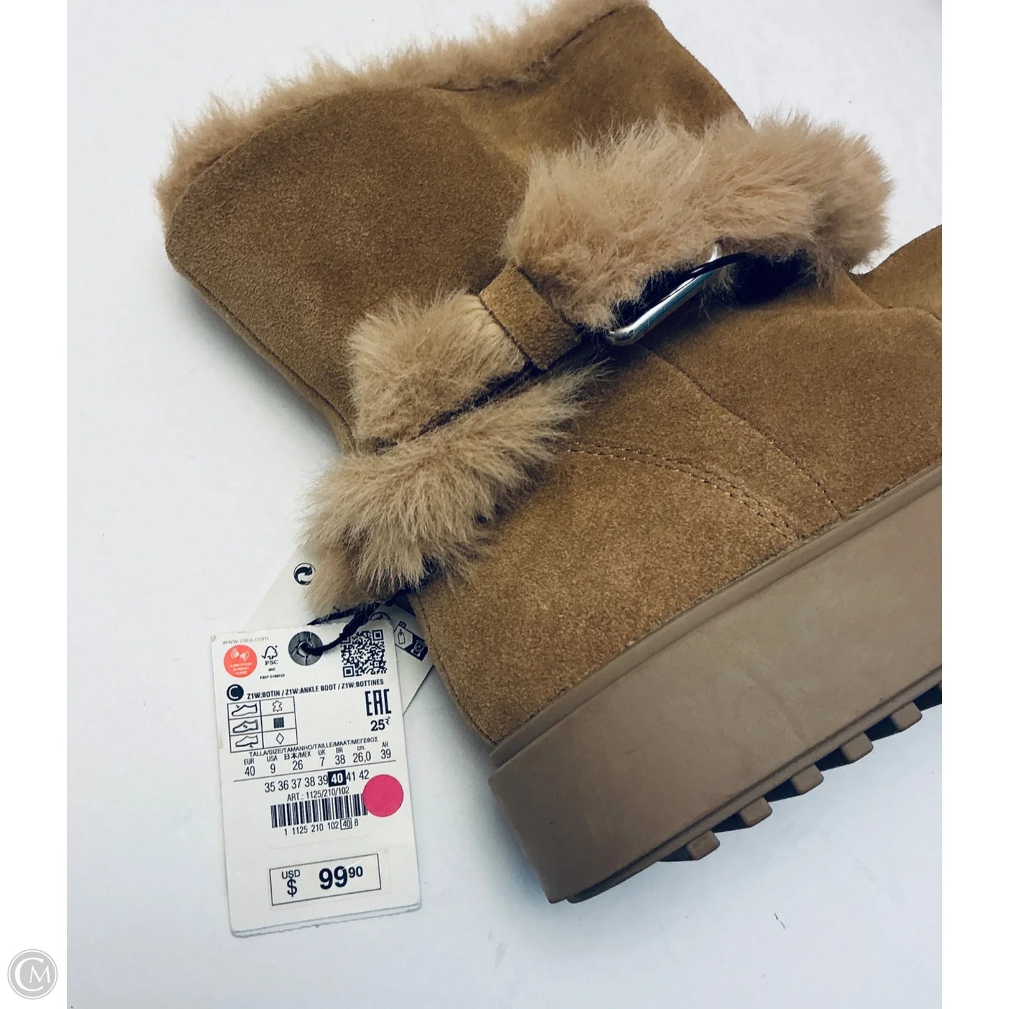 Boots Ankle Flats By Zara In Tan, Size: 9