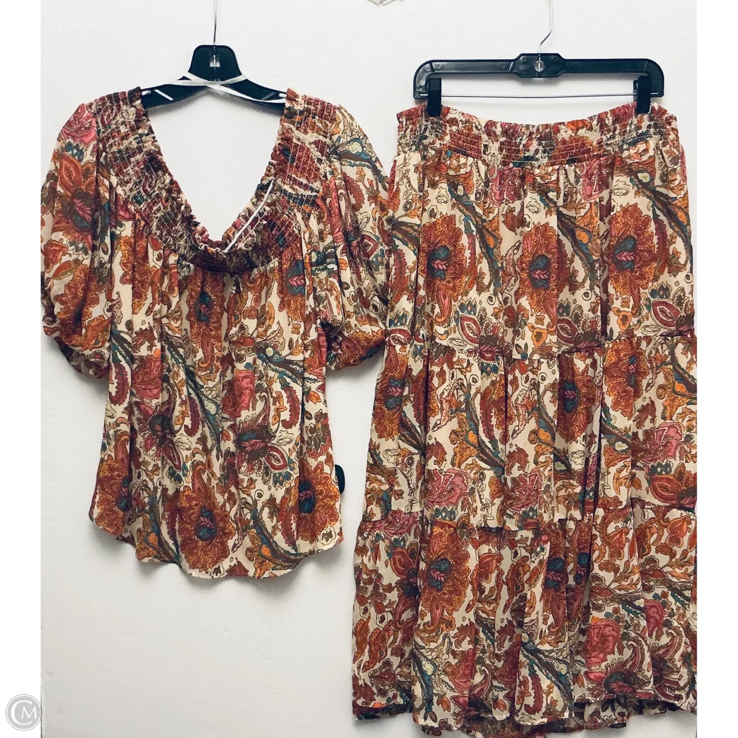 Skirt Set 2pc By Jessica Simpson In Multi-colored, Size: 3x