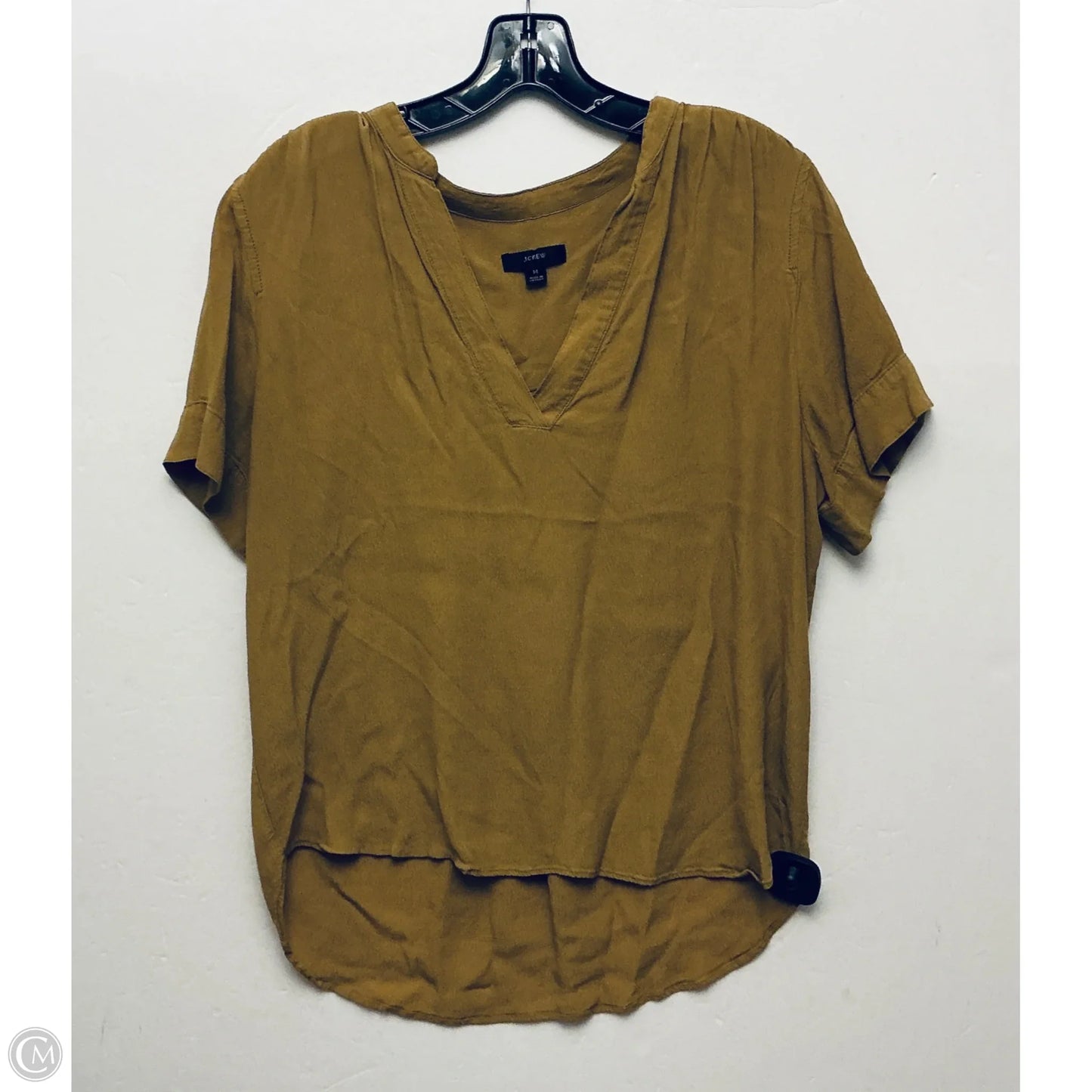 Top Short Sleeve By J. Crew In Chartreuse, Size: M