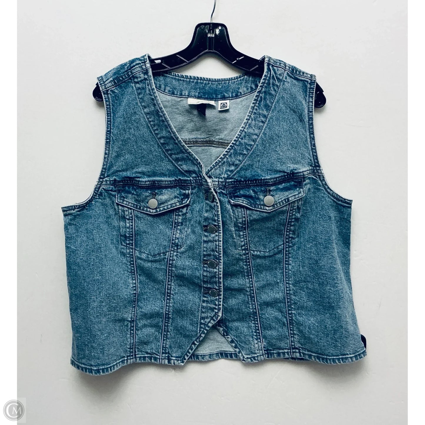 Vest Other By Universal Thread In Blue Denim, Size: Xxl