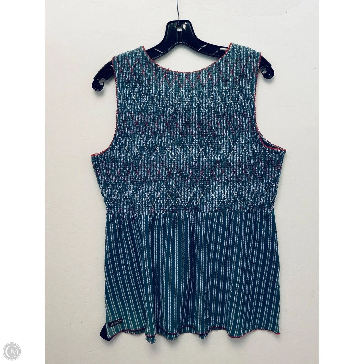 Top Sleeveless By Matilda Jane In Blue, Size: L